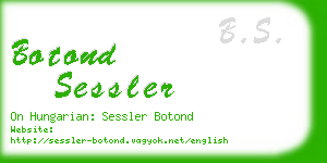 botond sessler business card